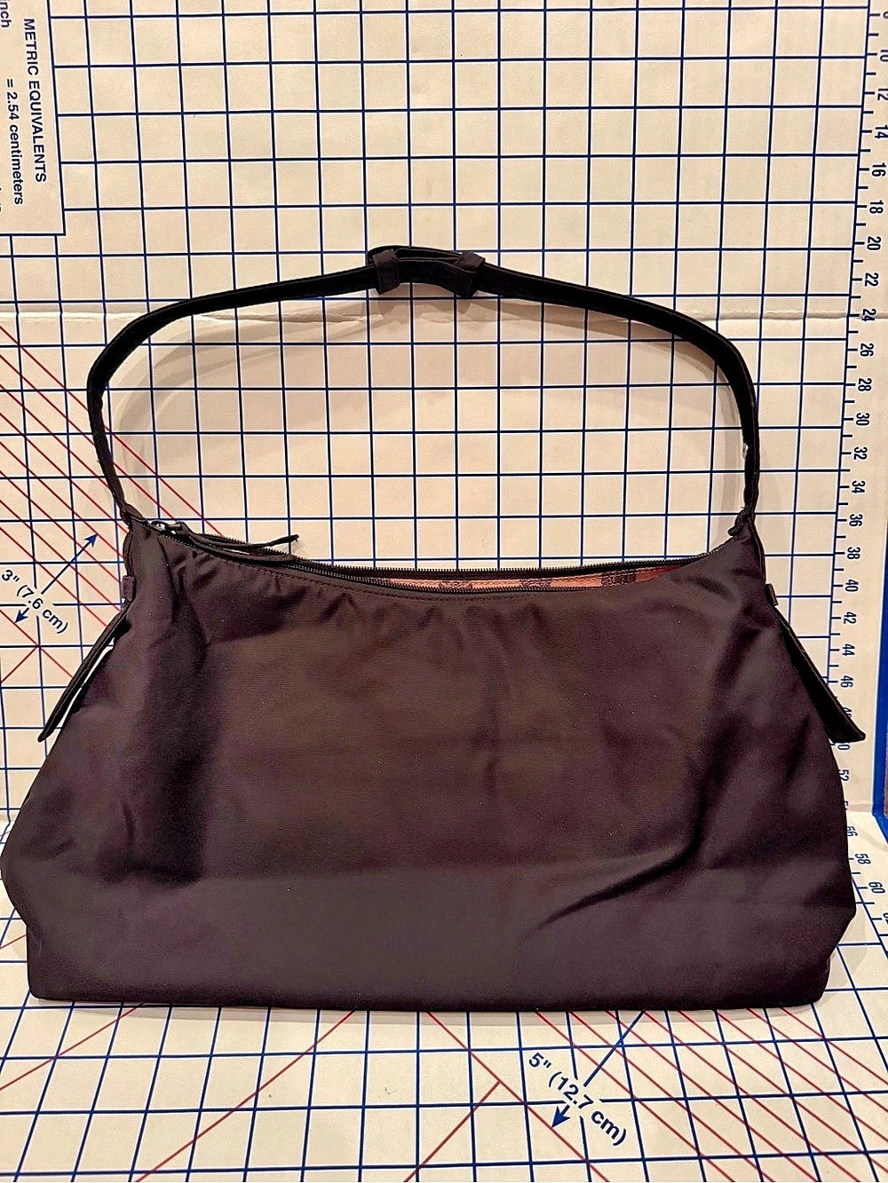 Vera Bradley Hobson Hobo Black Water Resistant Shoulder Bag
